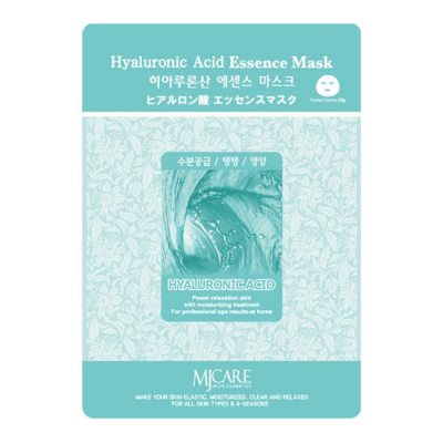 Тканевые маски для лица Mijin Essence Mask Hyaluronic Acid - Гиалуроновая кислота