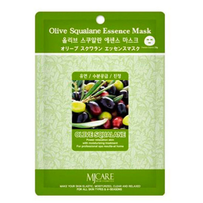 Тканевые маски для лица Mijin Essence Mask Olive - Олива