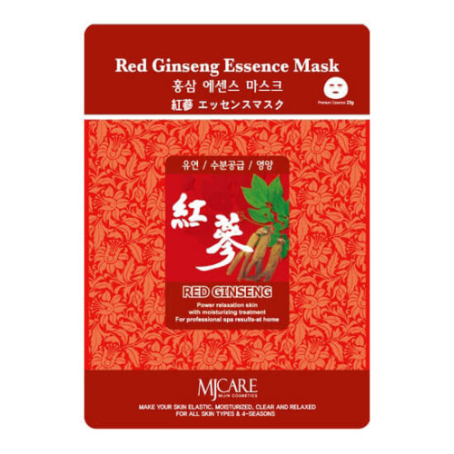 Тканевые маски для лица Mijin Red Ginseng Essence Mask - Красный Женьшень