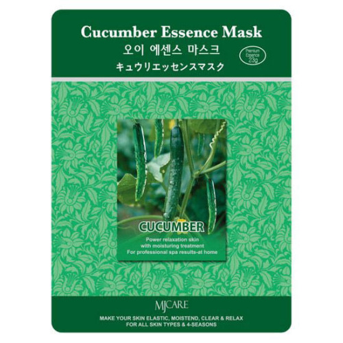 Тканевые маски для лица Mijin Cucumber Essence Mask - Огурец
