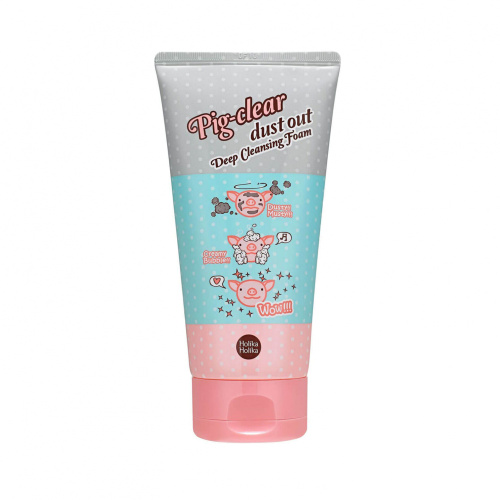 Пенка с коллагеном для глубокого очищения пор Holika Holika Pig-clear Dust Out Deep Cleansing Foam