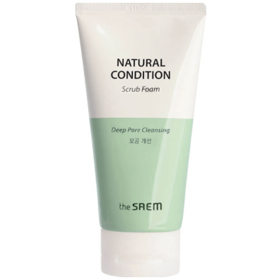 Пенка-скраб для проблемной кожи The Saem Natural Condition Scrub Foam