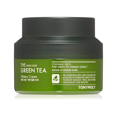Крем на основе ферментированного экстракта зелёного чая Tony Moly Chok Chok Green Tea Watery Cream