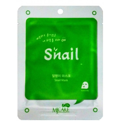 Тканевые маски для лица Mijin Care Mask Snail - Муцин улитки