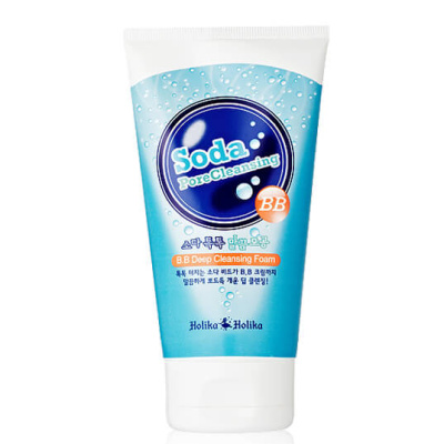 Пенка для снятия ББ-крема с содой Holika Holika Soda Pore Cleansing B.B. Deep Cleansing Foam