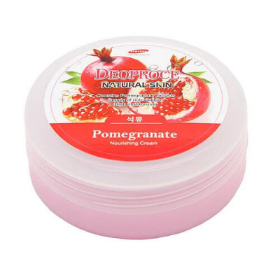 Крем для лица и тела с экстрактом граната Deoproce Natural Skin Pomegranate Nourishing Cream
