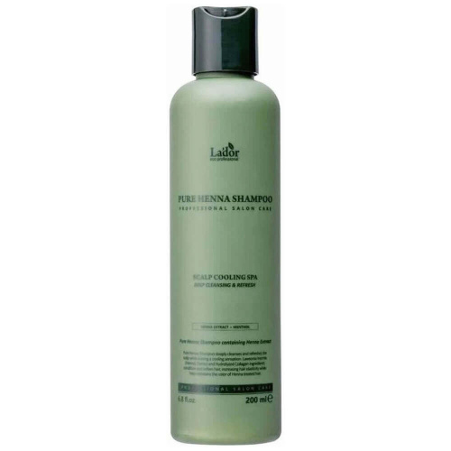 Освежающий шампунь с хной, кактусом и ментолом Lador Pure Henna Shampoo