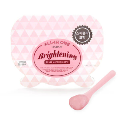 Альгинатные маски на 1 применение Lindsay All-in-One Modeling Mask Brightening Pearl - С жемчужной пудрой