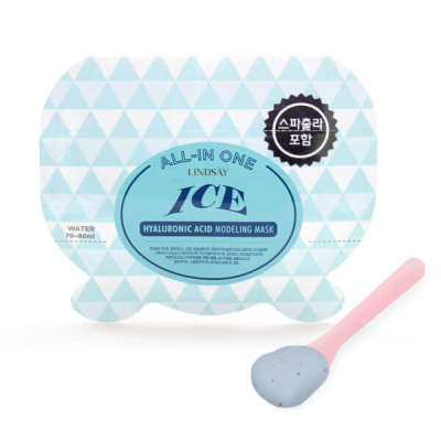 Альгинатные маски на 1 применение Lindsay All-in-One Modeling Mask Ice Hyaluronic - С гиалуроновой кислотой