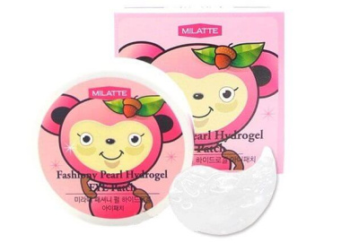 Гидрогелевые патчи для глаз с жемчужной пудрой  Milatte Fashiony Pearl Hydrogel Eye Patch