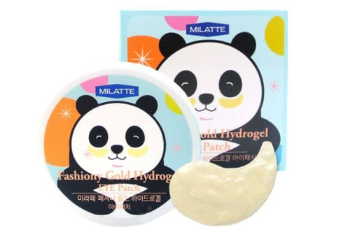 Гидрогелевые патчи для глаз с коллоидным золотом Milatte Fashiony Gold Hydrogel Eye Patch