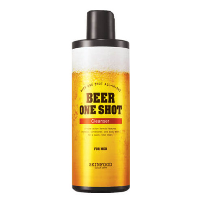 Универсальное очищающее средство с пивом для мужчин Skinfood Beer One Shot Cleanser For Men