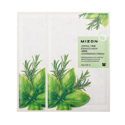 Увлажняющие тканевые маски для лица Mizon Joyful Time Essence Mask - Herb - Комплекс трав