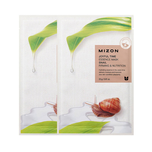 Увлажняющие тканевые маски для лица Mizon Joyful Time Essence Mask - Snail - Муцин улитки
