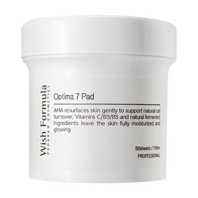 Глубоко очищающие пилинг-салфетки для лица с AHA и витаминами Wish Formula Optima 7 Pad