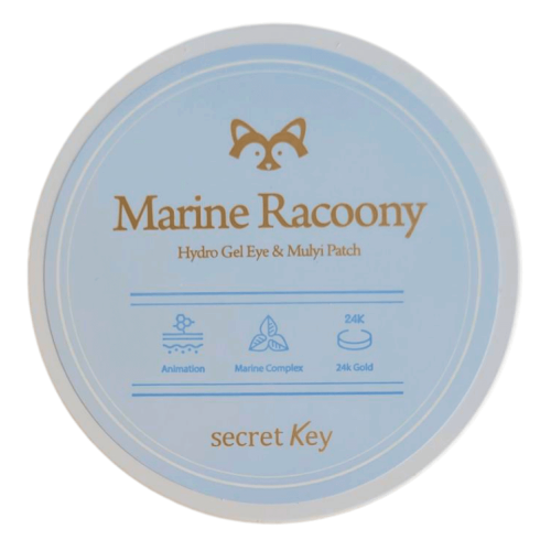 Гидрогелевые патчи для глаз Secret Key Marine Racoony Hydro-Gel Eye & Multi Patch