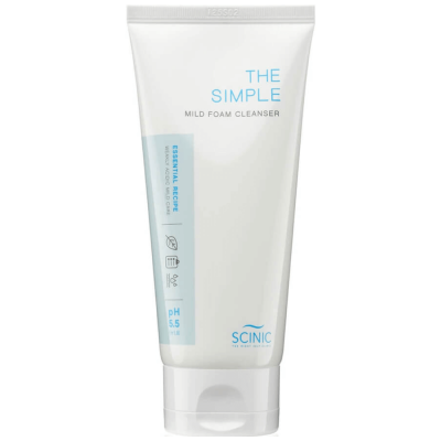 Пенка для очищения чувствительной кожи Scinic The Simple Mild Foam Cleanser
