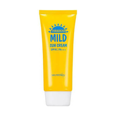 Мягкий солнцезащитный крем для всей семьи Secret Key Thanakha Mild Sun Cream SPF47