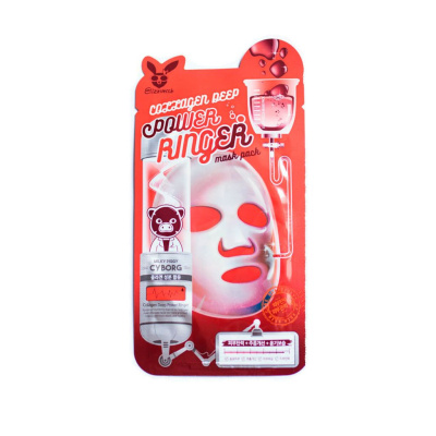 Тканевые маски Elizavecca Deep Power Ringer Mask Pack Collagen - С коллагеном