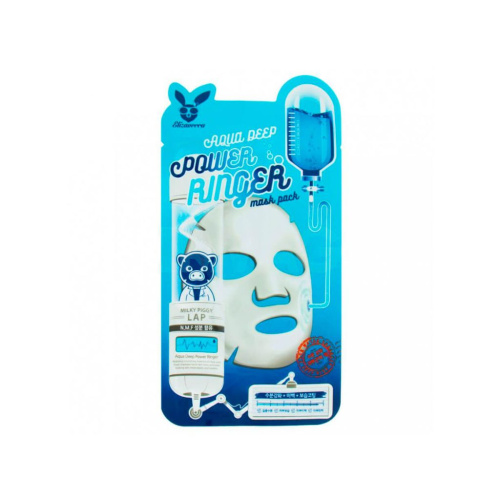 Тканевые маски Elizavecca Deep Power Ringer Mask Pack Aqua - С натуральным увлажняющим фактором