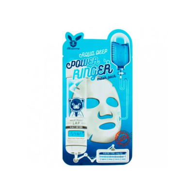 Тканевые маски Elizavecca Deep Power Ringer Mask Pack Aqua - С натуральным увлажняющим фактором