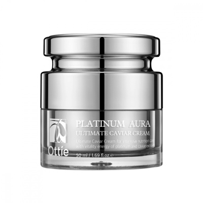 Капсульный премиум-крем с икрой и платиной Ottie Platinum Aura Ultimate Capsule Cream