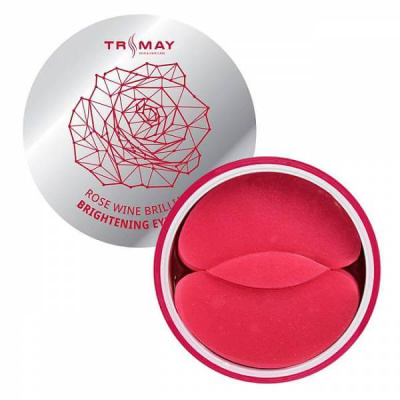 Осветляющие гидрогелевые патчи с экстрактом вина TRIMAY Rose Wine Brightening Eye Patch