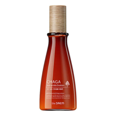 Антивозрастная эмульсия с экстрактом гриба чага The Saem Chaga Anti-wrinkle Emulsion