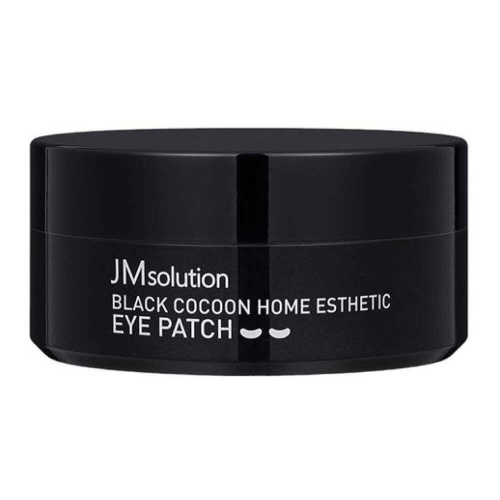 Гидрогелевые патчи с протеинами шёлка и углём JMsolution Black Cocoon Home Esthetic Eye Patch