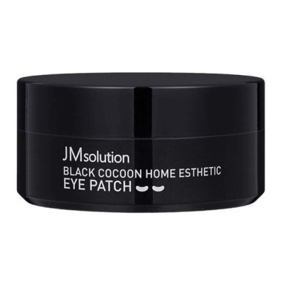 Гидрогелевые патчи с протеинами шёлка и углём JMsolution Black Cocoon Home Esthetic Eye Patch
