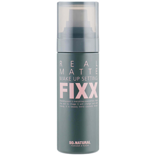 Фиксатор для макияжа с матовым финишем So'Natural Real Matte Make Up Setting Fixx