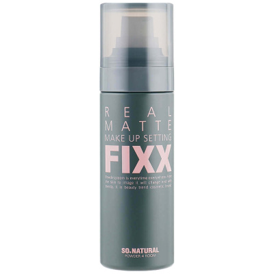Фиксатор для макияжа с матовым финишем So'Natural Real Matte Make Up Setting Fixx