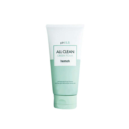Слабокислотный гель для умывания для чувствительной кожи Heimish pH 5.5 All Clean Green Foam 30 мл