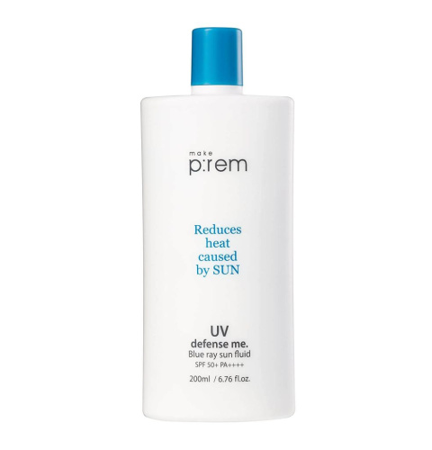 Солнцезащитное молочко для лица и тела Make P:rem UV Defense Me Blue Ray Sun Fluid SPF 50+PA++++