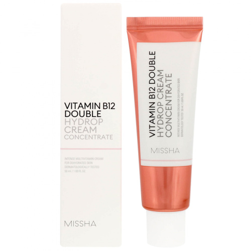 Гидрирующий крем-концентрат для обезвоженной кожи Missha Vitamin B12 Double Hydrop Concentrate Cream