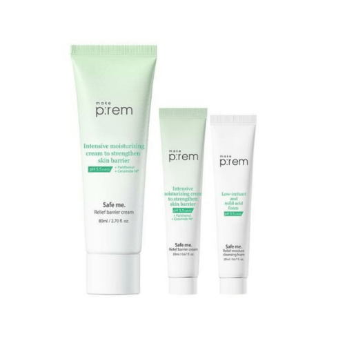 Ультраувлажняющий крем-барьер с керамидами Make P:rem Safe Me Relief Barrier Cream