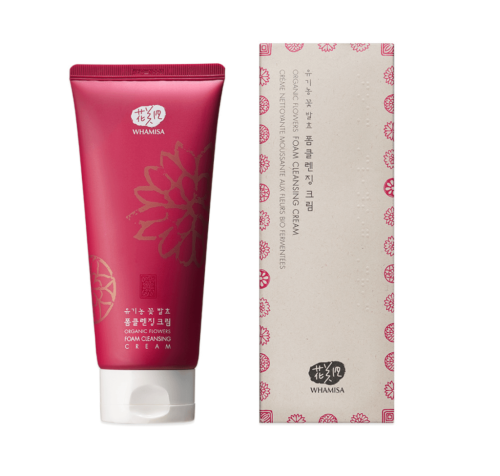 Органическая крем-пенка на основе цветочных ферментов Whamisa Organic Flowers Foam Cleansing Cream
