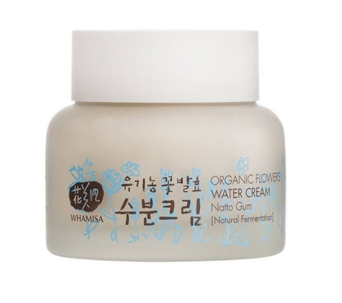 Пептидный крем с цветочными ферментами Whamisa Organic Flowers Water Cream Natto Gum