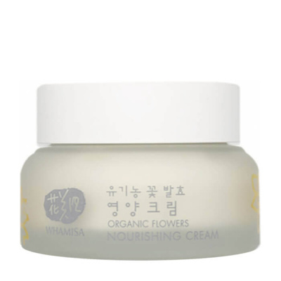 Питательный крем с натуральными маслами Whamisa Organic Flowers Nourishing Cream Day & Night (Баночка)