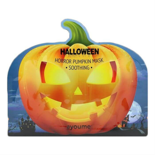 Увлажняющие тканевые маски Ayoume Halloween Horror Pumpkin Mask - Успокаивающая