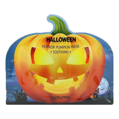 Увлажняющие тканевые маски Ayoume Halloween Horror Pumpkin Mask - Успокаивающая