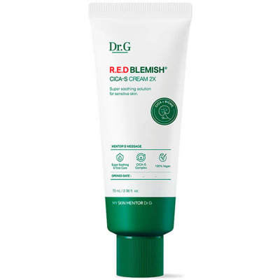 Успокаивающий крем для чувствительной кожи Dr.G Red Blemish Cica-S Cream 2X