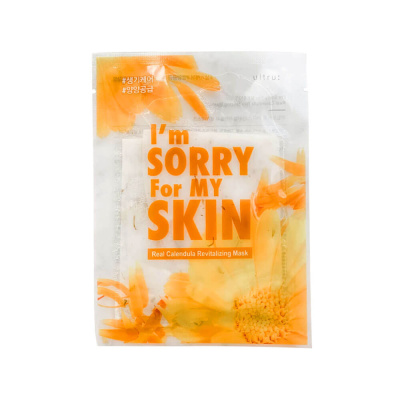 Тканевая маска с лепестками календулы I'm Sorry for My Skin Real Calendula Revitalizing