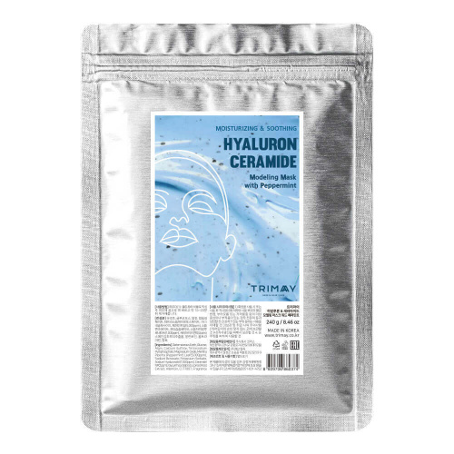 Альгинатная моделирующая маска Trimay Hyaluron & Ceramide Modeling Mask with Peppermint