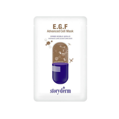Омолаживающая тканевая премиум-маска со стволовыми клетками Storyderm E.G.F Advanced Mask