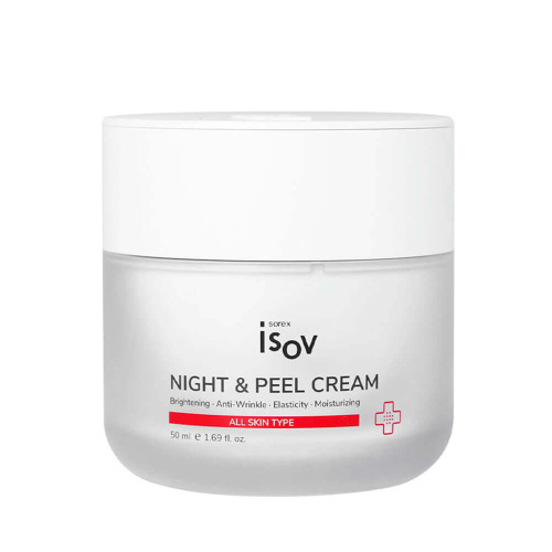 Ночной капсульный пилинг-крем с фруктовыми экстрактами Isov Night & Peel Cream