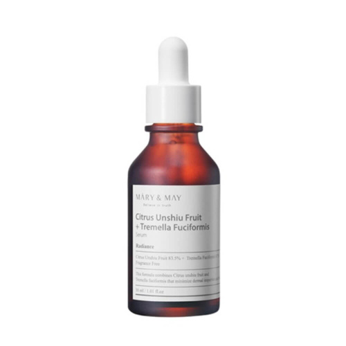 Увлажняющая сыворотка от пигментации Mary&May Citrus Unshiu Fruit + Tremella Fuciformis Serum