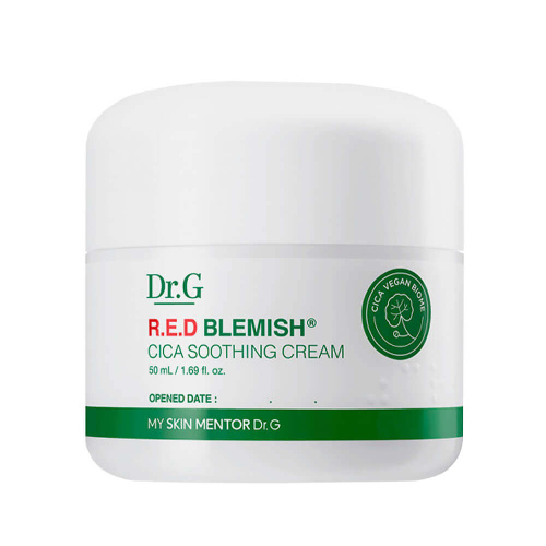 Веганский успокаивающий крем с 5 видами центеллы Dr.G Red Blemish CICA Soothing Cream
