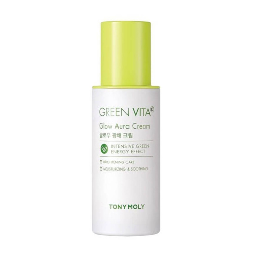 Крем для лица с витамином C и исландским мхом Tony Moly Green Vita C Glow Aura Cream