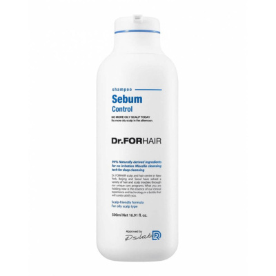 Себорегулирующий шампунь для жирной кожи головы Dr.Forhair Sebum Control Shampoo - 500 мл